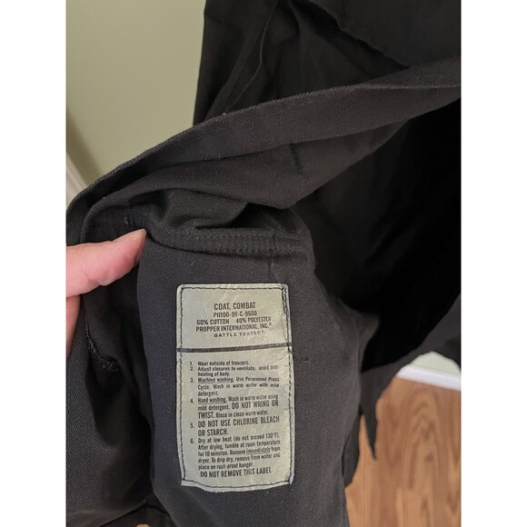 Propper U.S. Military Lightweight Combat Jacket Black PH100-98-C-9600 Large - Picture 7 of 8